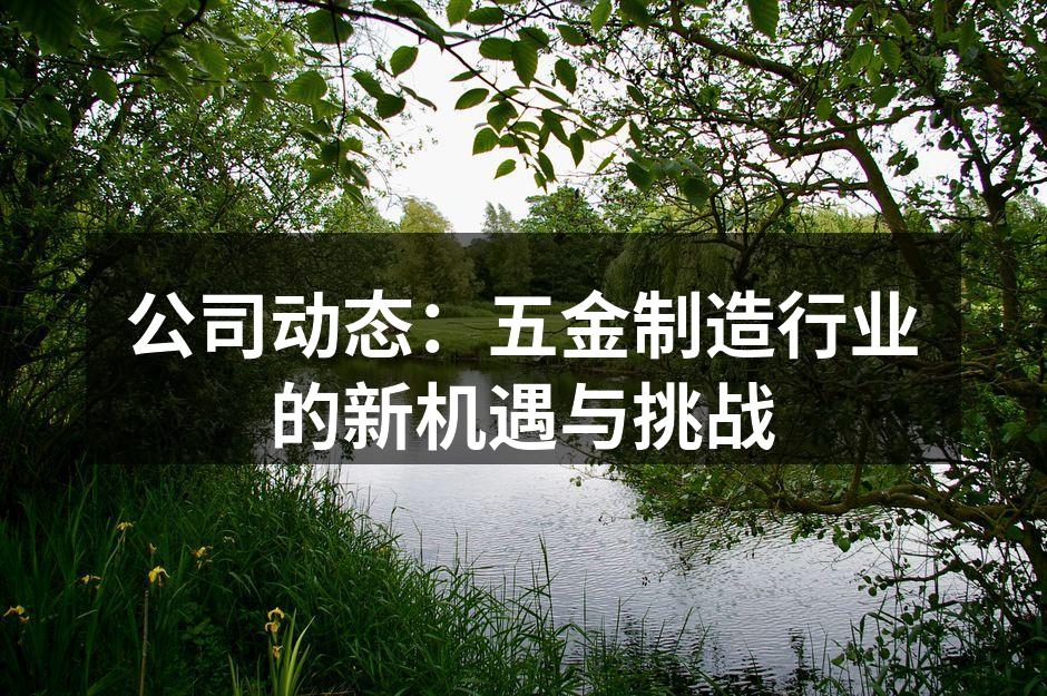 公司动态:五金制造行业的新机遇与挑战